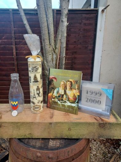 Millennium Candles, Coins,Bottles,Books,50p,