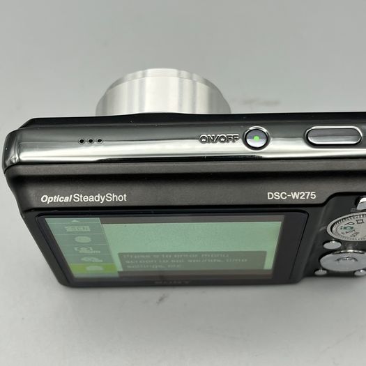Sony DSC-W275 12.1MP Digital Camera Black - Full Kit