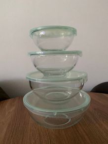 Glass Mixing Bowl Set