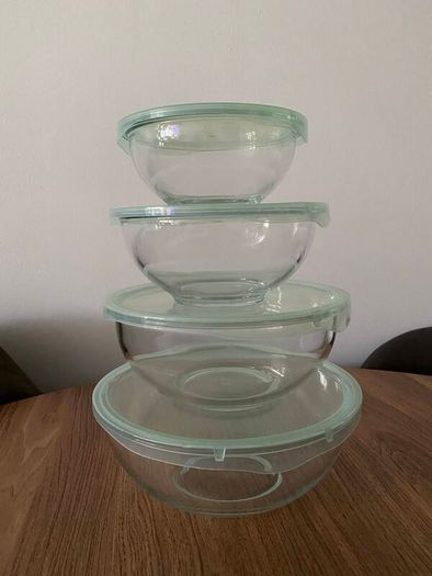 Glass Mixing Bowl Set