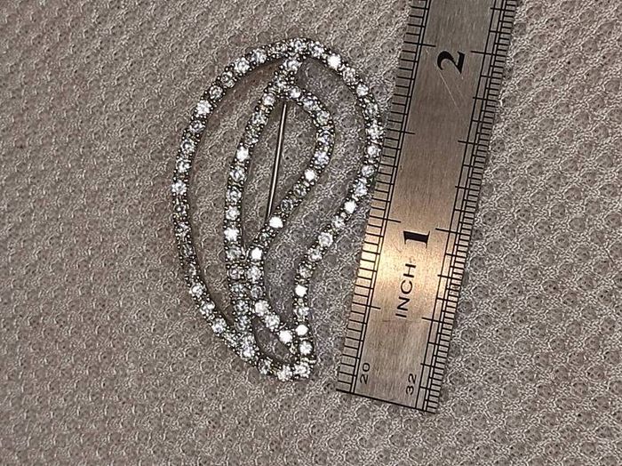 BLJ sterling silver brooch