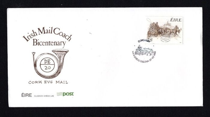 1989 Ireland Commemorates Ireland's Entry in the Whitbread Round The World Race An Post First Day Cover (FDC) with Cork Pictorial Cancel