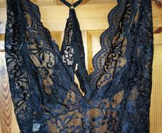 BNWT Lovely Black Bodysuit size 18