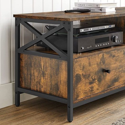 New TV Unit Display With 2 Drawers - FREE P&P