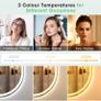 Oval Bathroom Mirror with LED Lights 500x800mm, Bluetooth Led Mirror Bathroom Image 7