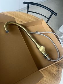 Gold kitchen sink tap