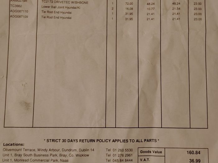 Hyundai i30 MK1 parts