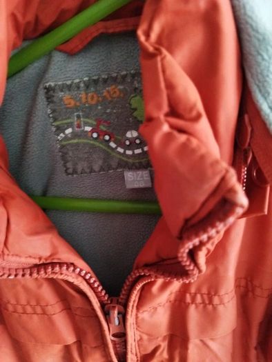 orange Jacket boy 98 cm with a hood