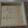 Framed Mirror - "Love You Always" - Size in Pics - # Image 2