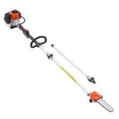 Gas Pole Saw, 25CC 2 Stroke Gas Powered Pole Saws with 20.3 cm Cutting Bar, Cordless Tree Trimmer with 650ml Fuel Tank, 2 to 2.74 m Extendable