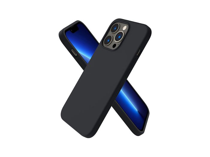 Liquid Silicone Shockproof Case For iPhone 13 Pro Luxury Soft Phone Cover Black New - FHT1IP13PLK