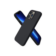 Liquid Silicone Shockproof Case For iPhone 13 Pro Luxury Soft Phone Cover Black New - FHT1IP13PLK