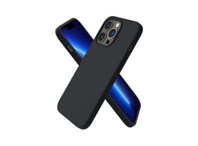 Liquid Silicone Shockproof Case For iPhone 13 Pro Luxury Soft Phone Cover Black New - FHT1IP13PLK