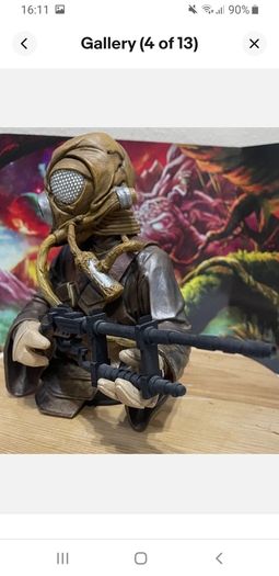 Star Wars Zuckuss Bounty Hunter Bust Gentle Giant Statue