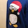 Cool Penguin Christmas Jumper Image 2