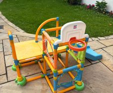 climbing frame with slide