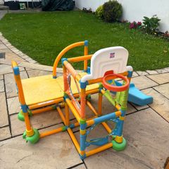 climbing frame with slide