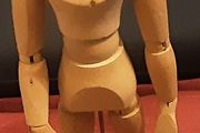 wooden artist figurine