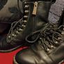 Price drop Zara Trafaluc Black Leather Combat Boots Size EU 39 Image 9