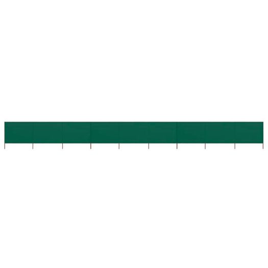 9-panel Wind Screen Fabric 1200x160 cm Green