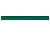 9-panel Wind Screen Fabric 1200x160 cm Green