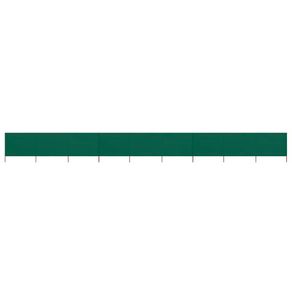 9-panel Wind Screen Fabric 1200x160 cm Green