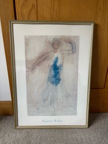 A Framed Print of Auguste Rodin 'Cambodian Dancer'