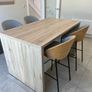 Kitchen Island and Kave Home Eamy stools x 4 Image 2