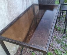 Rattan table and chairs