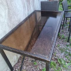 Rattan table and chairs