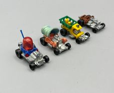 Mattel Fun Buggies - Hot Wheels Zowees - Crazy Dragsters x 4