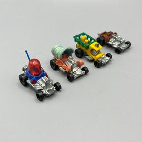 Mattel Fun Buggies - Hot Wheels Zowees - Crazy Dragsters x 4