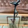 Vintage Bodrul Khalique Black Bronze Art Sculpture Ballet Dancer Ballerina Image 6