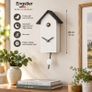 Modern Art Cuckoo Clock 28cm by Engstler  Made in Germany with Automatic Night Shut-Off Image 2