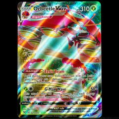 Orbettle VMAX 021/185 Ultra Holo Rare Sword Shield Vivid Voltage SWSH Pokemon Card