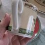 Vintage Villeroy and Boch coffee cups and saucers in Festive Memories pattern. Image 9