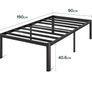 Single metal bed frame compact Image 4