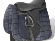 main image for ad Horse Riding Saddle Set 16" Real Leather Black 14 cm 5-in-1