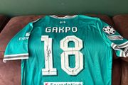 Cody Gakpo signed Liverpool jersey