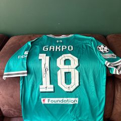 Cody Gakpo signed Liverpool jersey