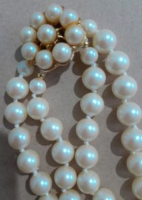 NECKLACE - Pearl - Vintage Double Strand