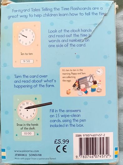 Usborne Telling the Time Flashcards