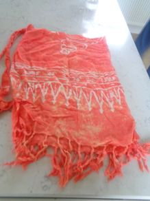 Ladies Batik Wraparound Mini Cotton Skirt for Sale