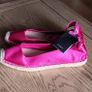 Zara Fusia Pink Satin Espadrille Flats Image 4