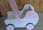 Wooden toy pram
