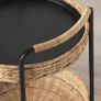 IKEA LUBBAN Trolley table with storage / rattan Image 8