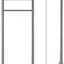 Standing Letter Box with Newspaper Compartment, Design Letter Box with Posts, Letter Box Stand, Silver Metallic 120 cm Stainless Steel, Image 2