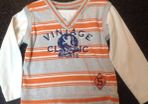Age 2-3 Orange Grey White Top