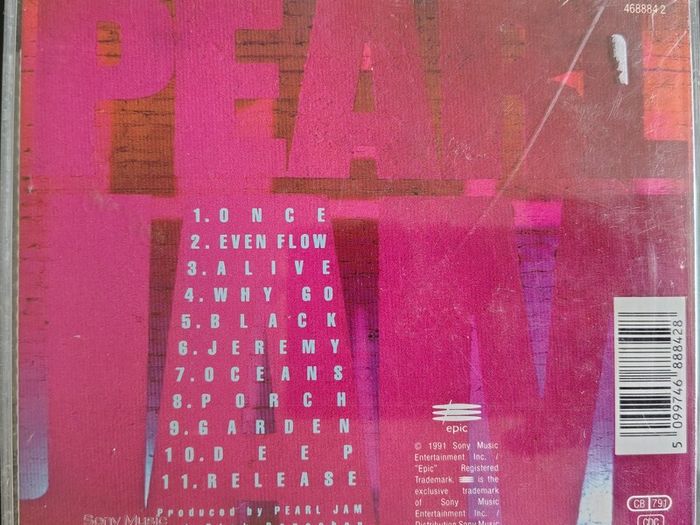Pearl Jam - Ten CD (1991) Alternative Grunge Rock EX+