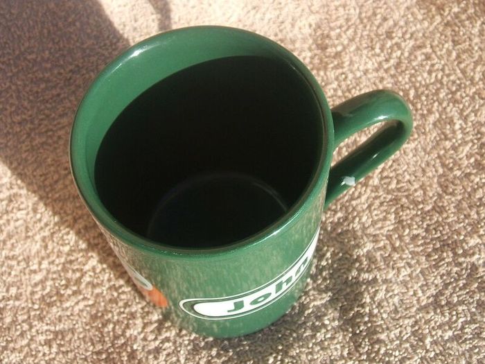 FAI EIRCOM (Football Association of Ireland) - personalised mug with name JOHN (early 2000s). Clean unused condition.